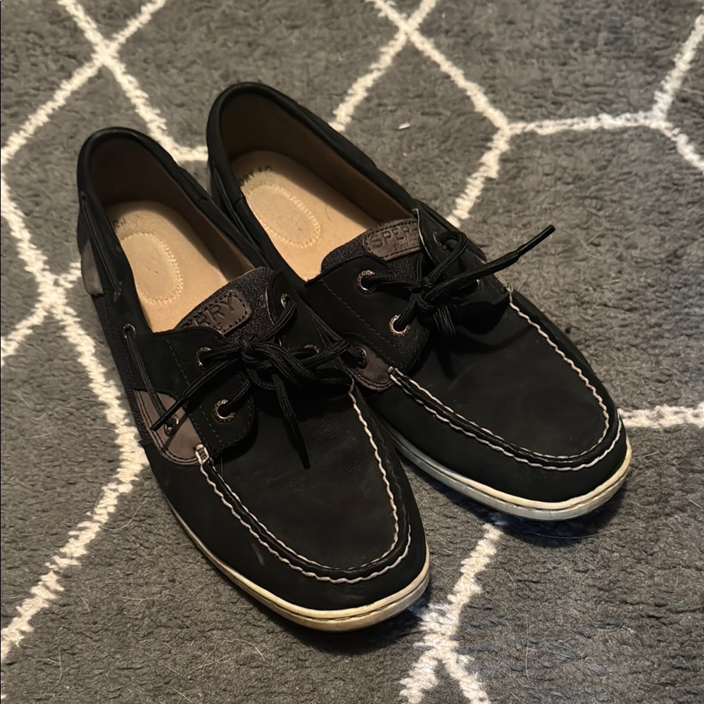 Sperry Women's Black Boat Shoes